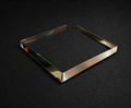 Narrow Brass Square Necklace - EG423