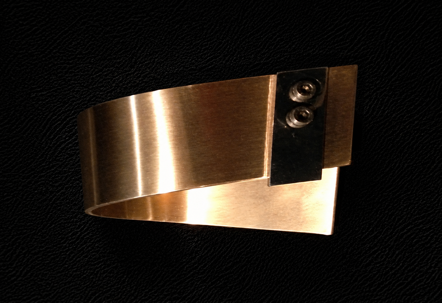 Aluminium and Brass Cuff with Screws- EG015-PSB
