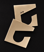 Brass and Perspex Cuffs - EG204