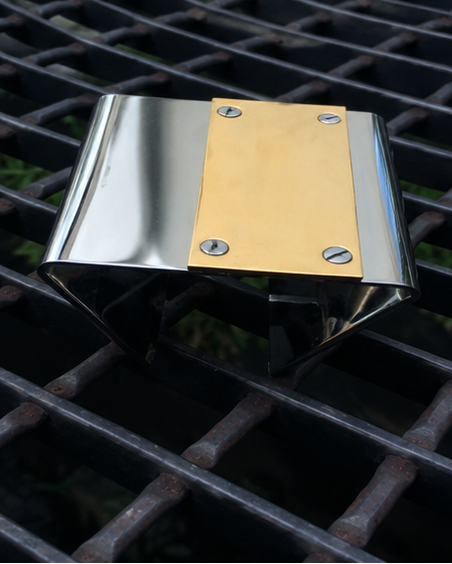 Stainless Steel and Brass Cuff - EG224
