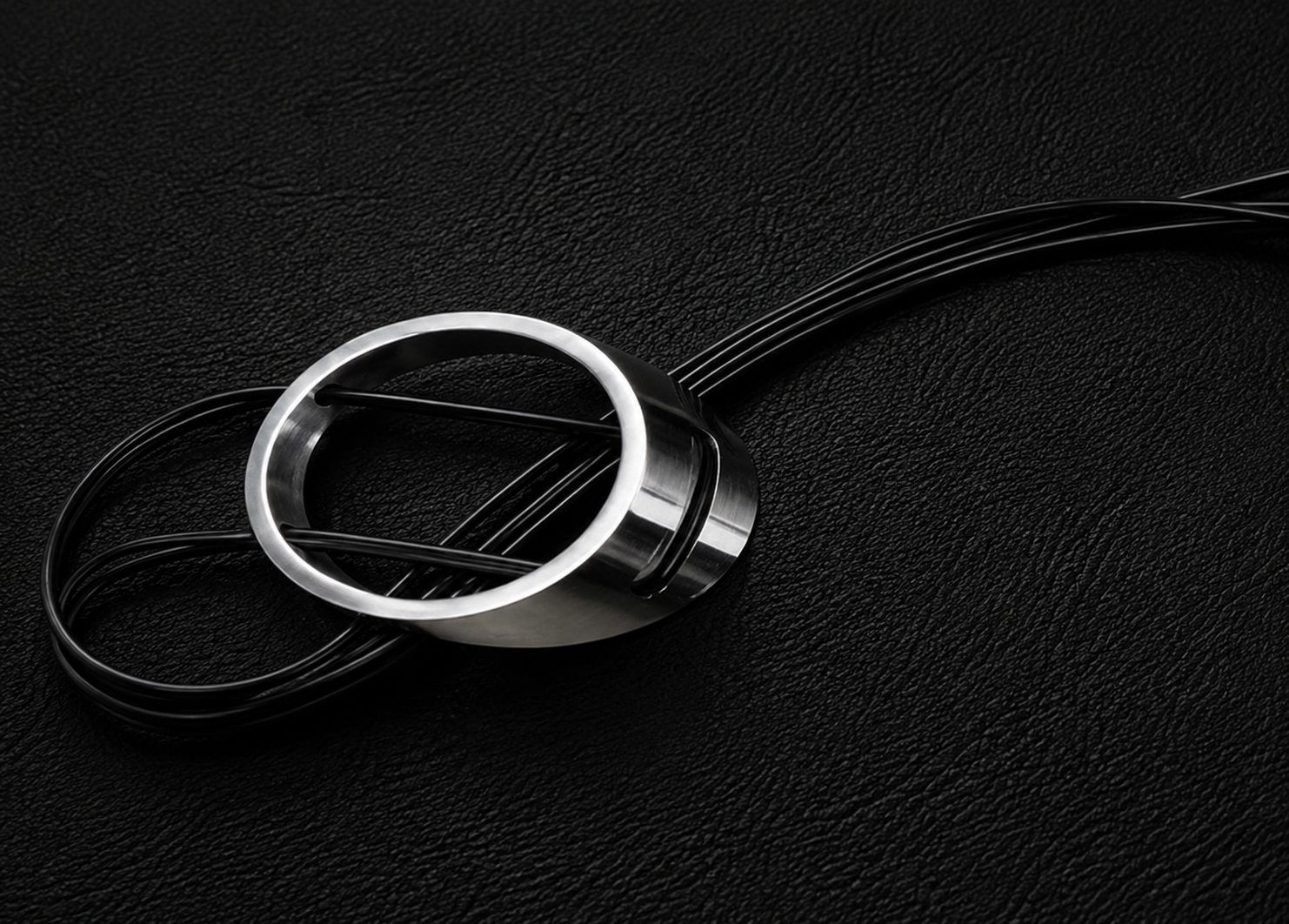 Aluminium and Leather Neck Piece - EG023-AR