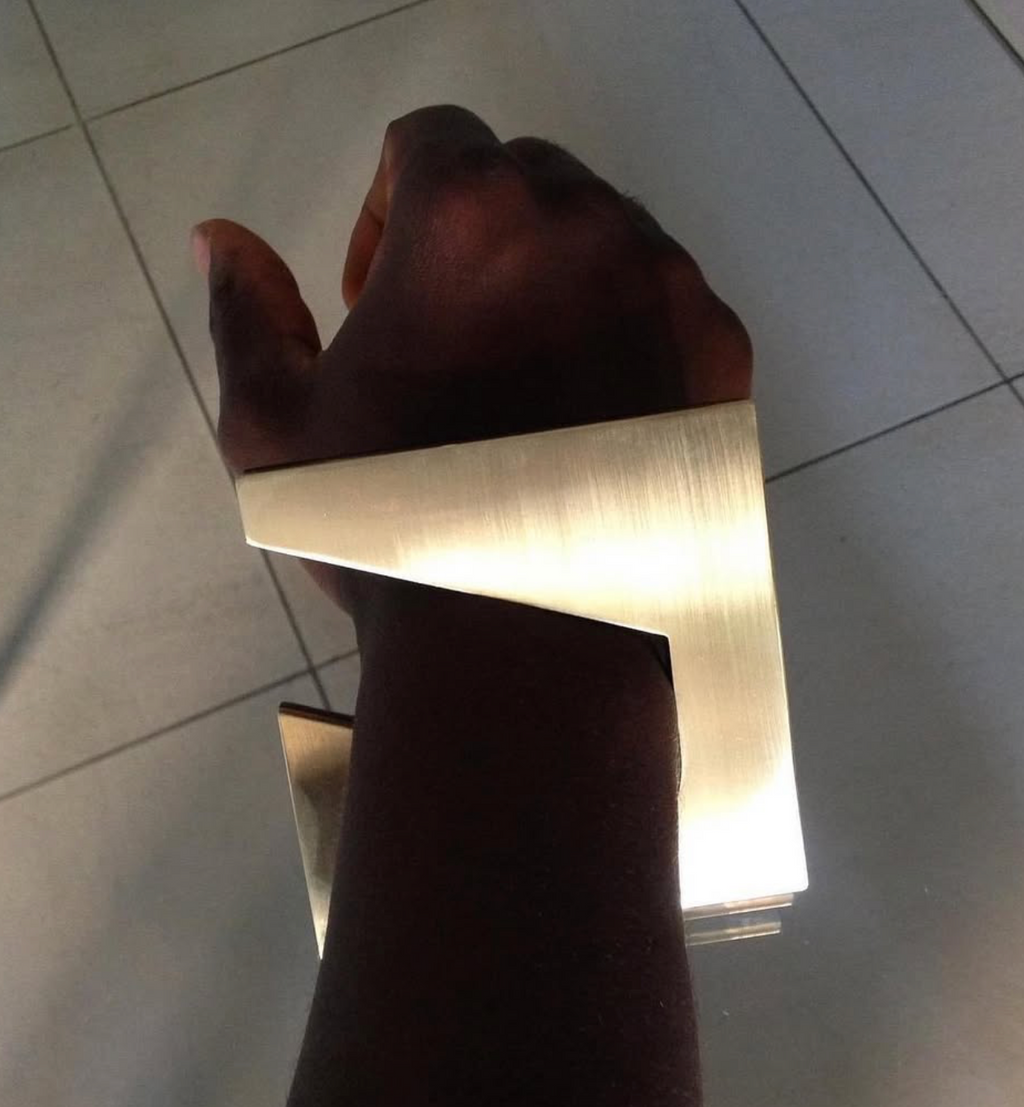Brass and Perspex Cuffs - EG204