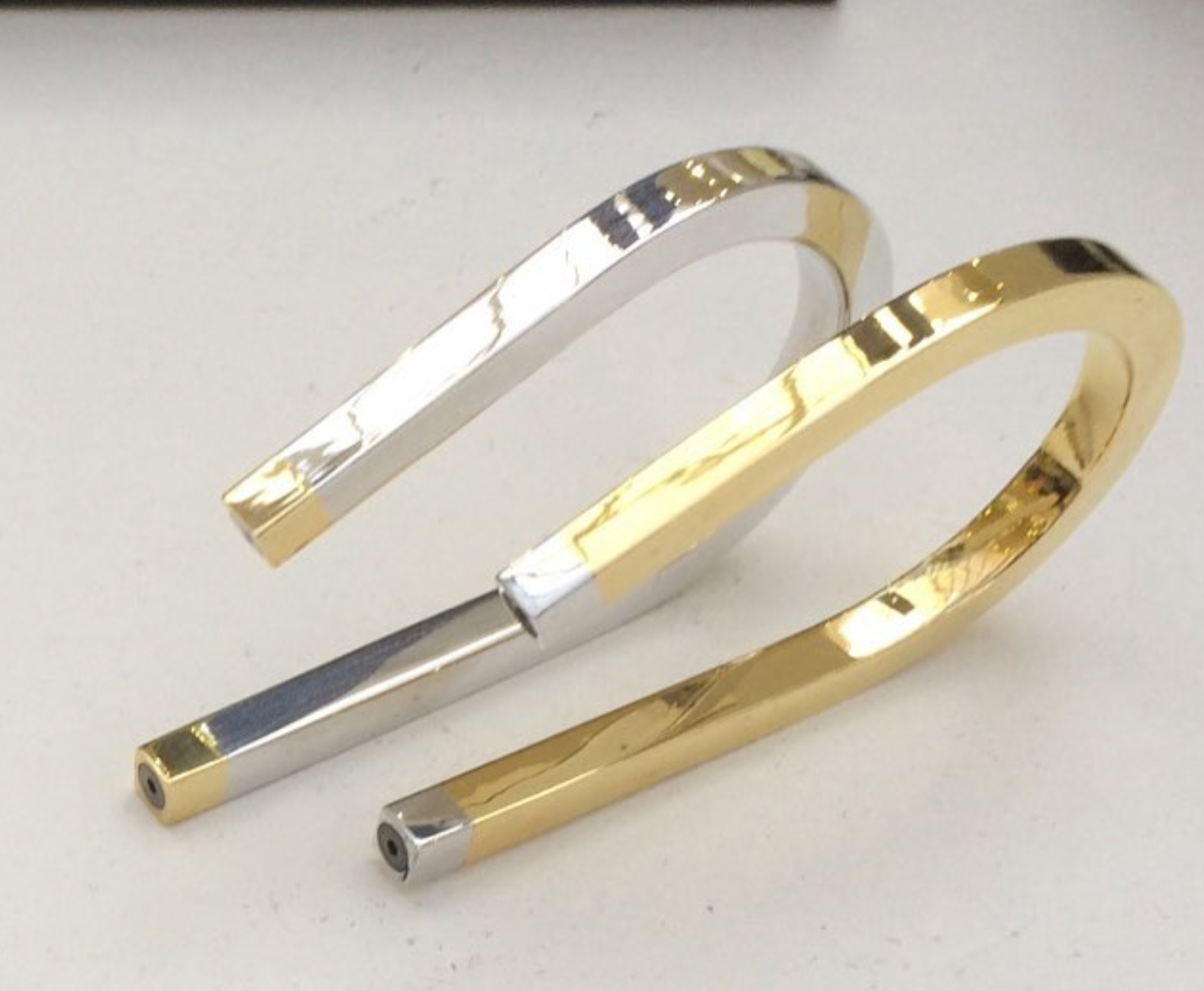 Single Aluminium and Brass Arm Cuff - EG021-AB