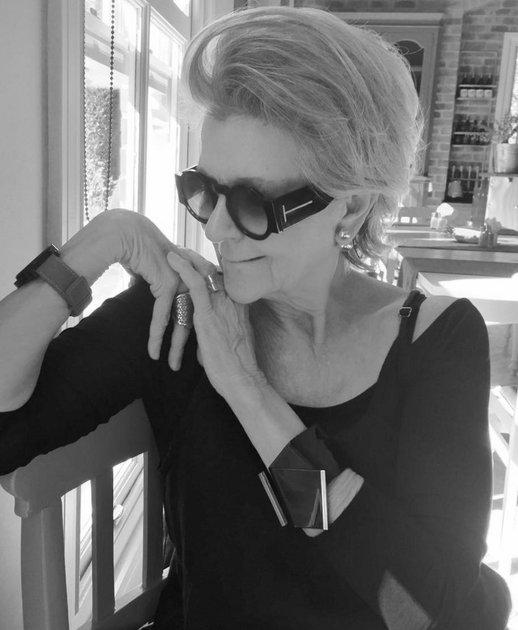 Perspex and Silver Arm Cuff - EG015-PSB