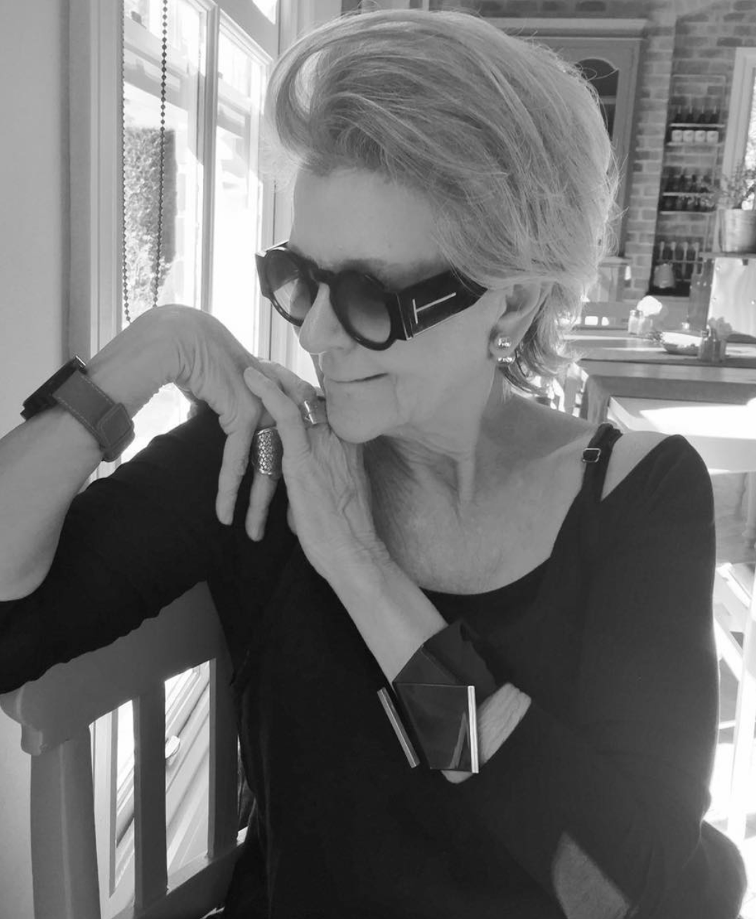 Perspex and Silver Arm Cuff - EG015-PSB