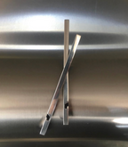Silver and Perspex Ear Pieces - EG207