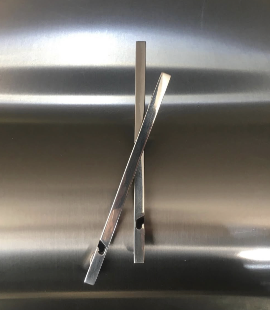 Silver and Perspex Ear Pieces - EG207