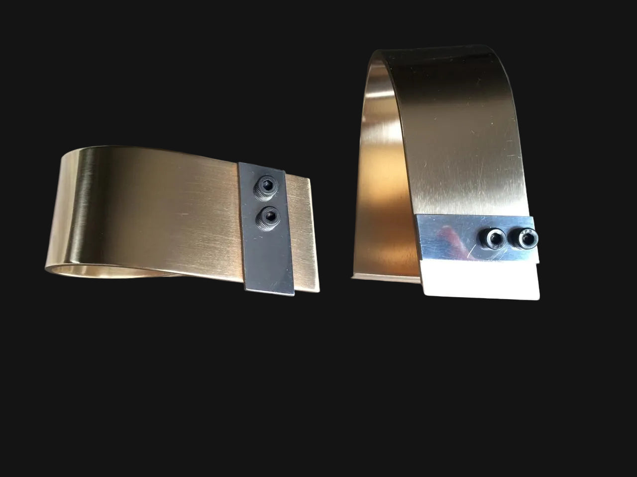 Aluminium and Brass Cuff with Screws- EG015-PSB