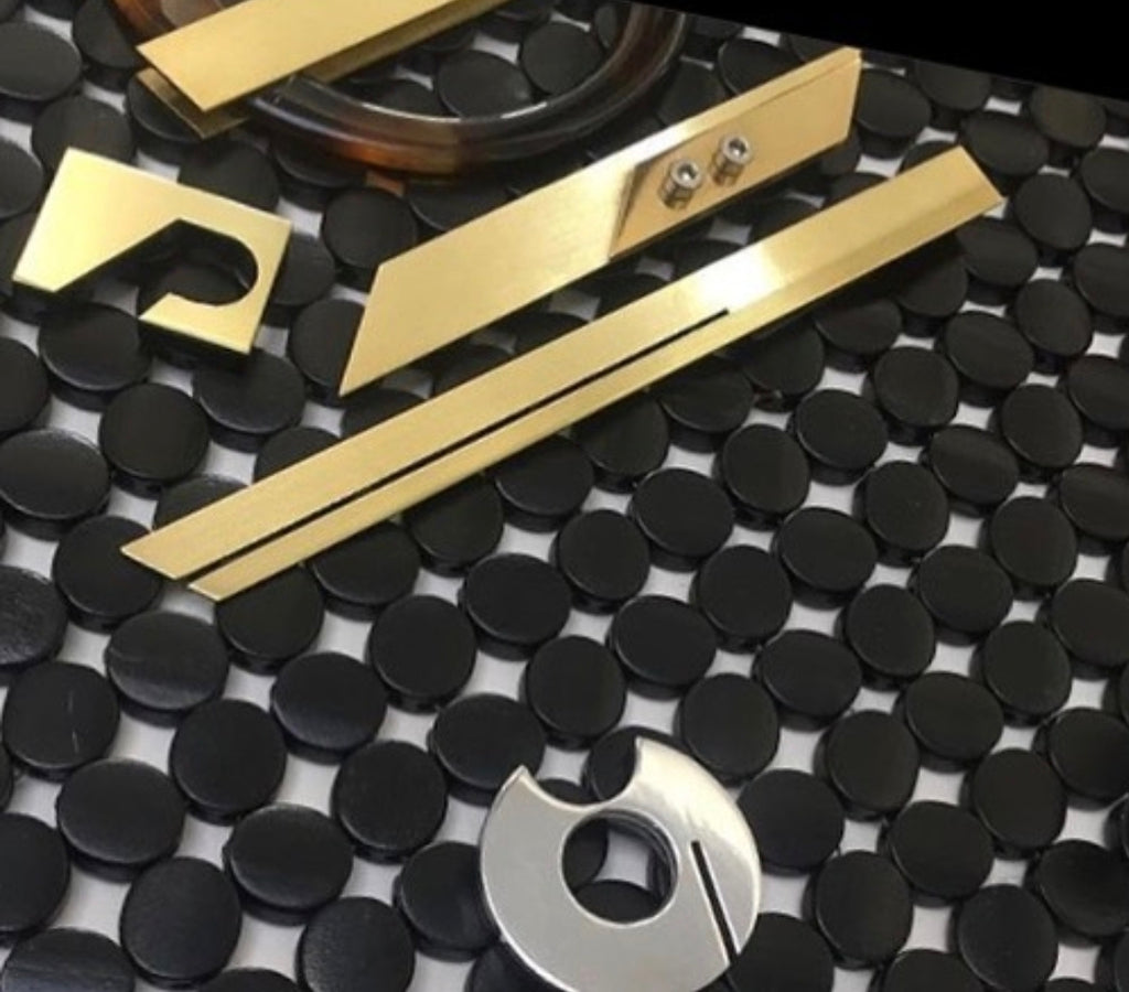 Aluminium or Brass Brooch - EG220
