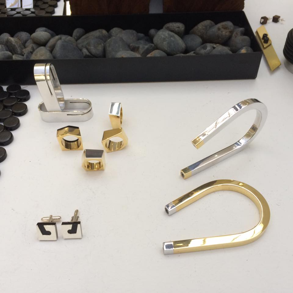 Single Aluminium and Brass Arm Cuff - EG021-AB